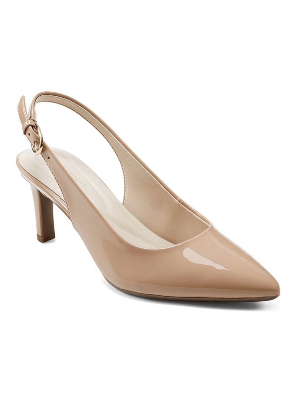 Easy Spirit Raveen Women's Pointy Toe Slingback Heels Beige Size 10 NEW